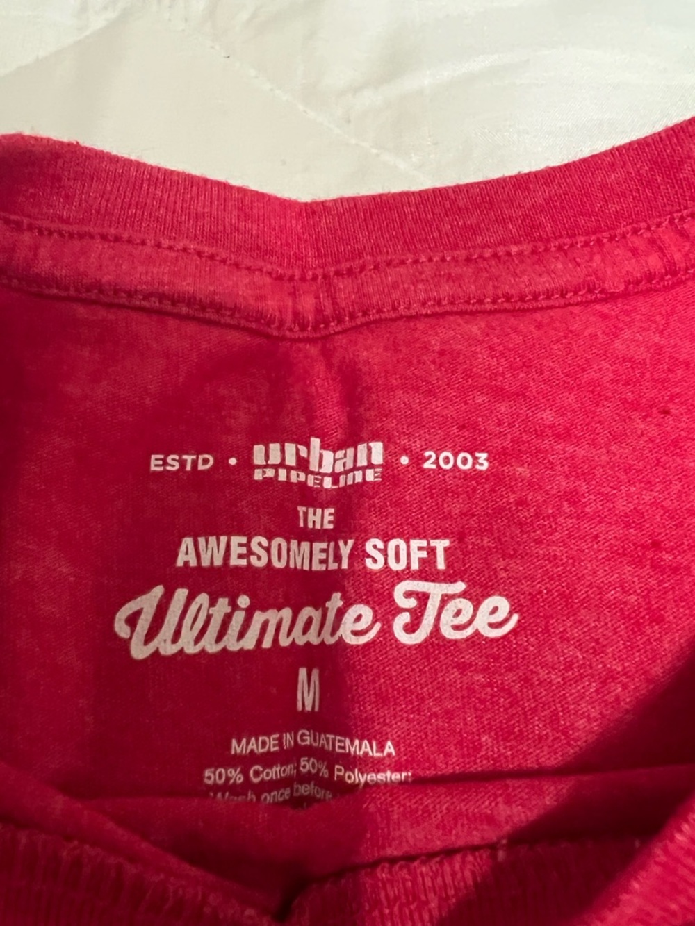 urban pipeline Red Crewneck Graphic Tee